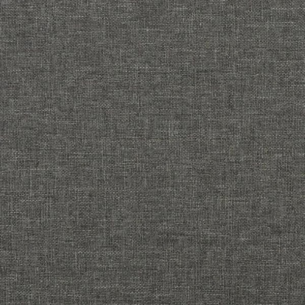 vidaXL Bed Frame without Mattress Dark Grey Queen Fabric