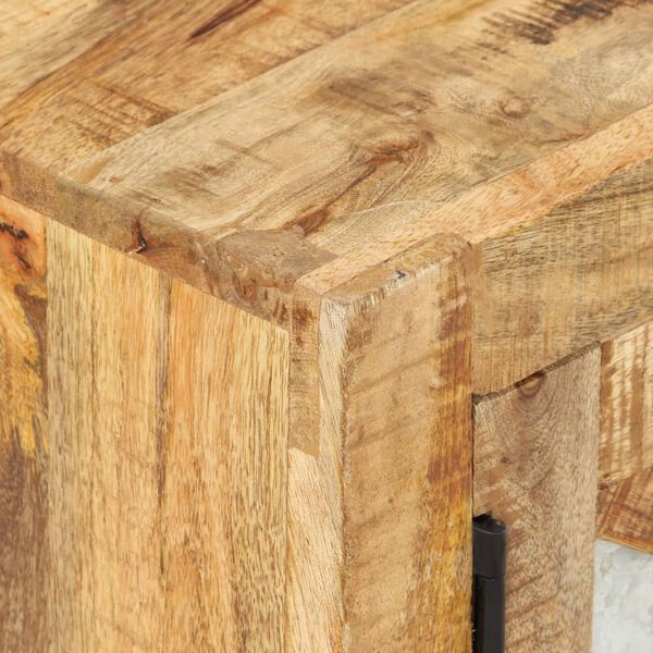 vidaXL TV Cabinet 110x30x45 cm Rough Mango Wood