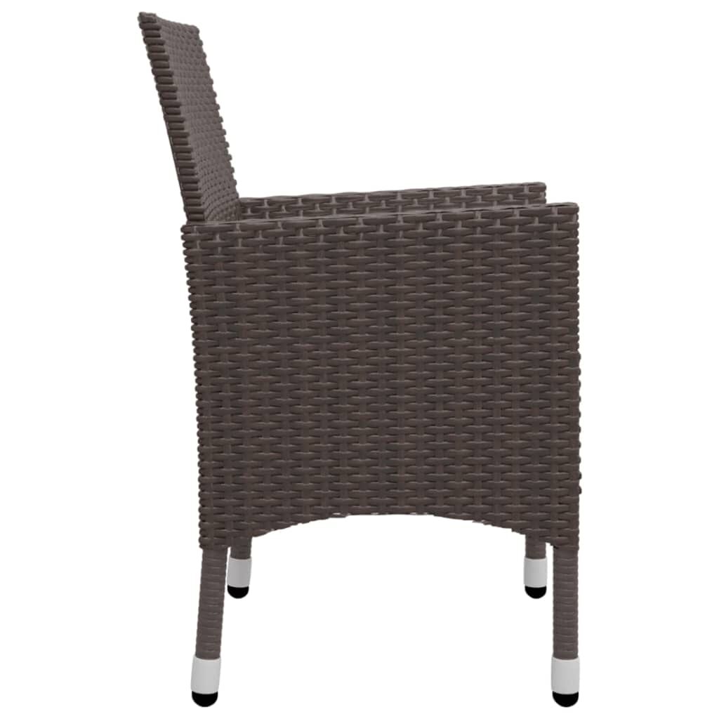 vidaXL 5 Piece Garden Dining Set Brown