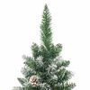 vidaXL Artificial Slim Christmas Tree with Stand 180 cm PVC