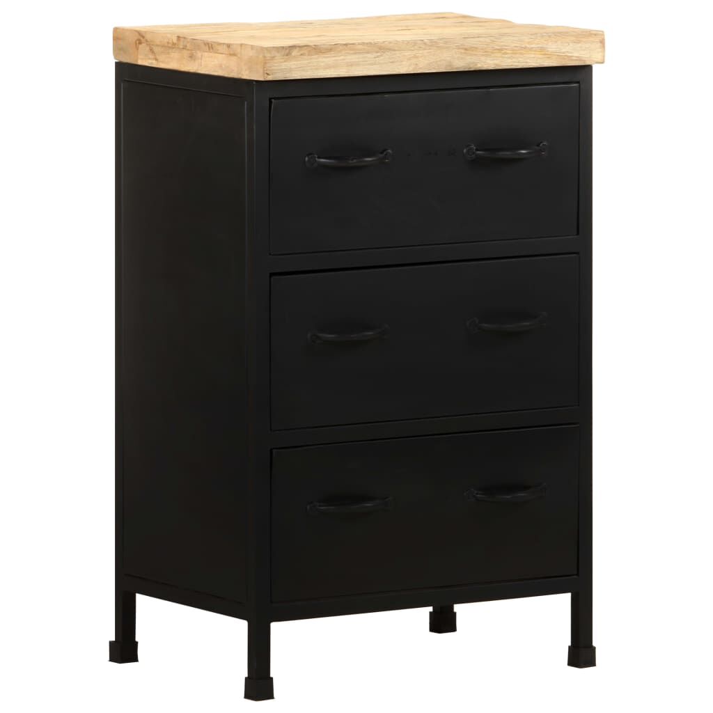 vidaXL Sideboard 47x35x76 cm Rough Mango Wood