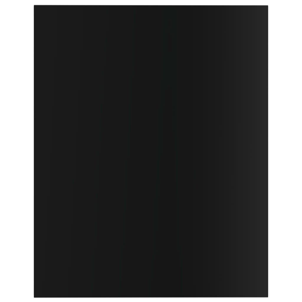 vidaXL Bookshelf Boards 8 pcs High Gloss Black 40x50x1.5 cm Engineered Wood