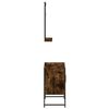 vidaXL 2 Piece Bathroom Cabinet Set Smoked Oak Engineered Wood