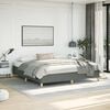 vidaXL Bed Frame without Mattress Dark Grey 193x203 cm King Fabric