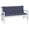 vidaXL Garden Bench Cushions 2 pcs Navy Blue 150x50x7 cm Oxford Fabric