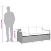 vidaXL Garden Sofa with Cushions 3-Seater Grey Poly Rattan