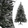 vidaXL Artificial Pre-lit Christmas Tree with Flocked Snow 180 cm PVC&PE
