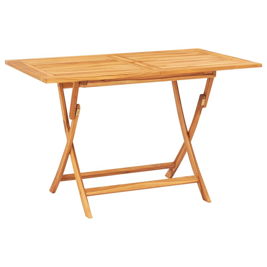 vidaXL 5 Piece Garden Dining Set Solid Wood Teak