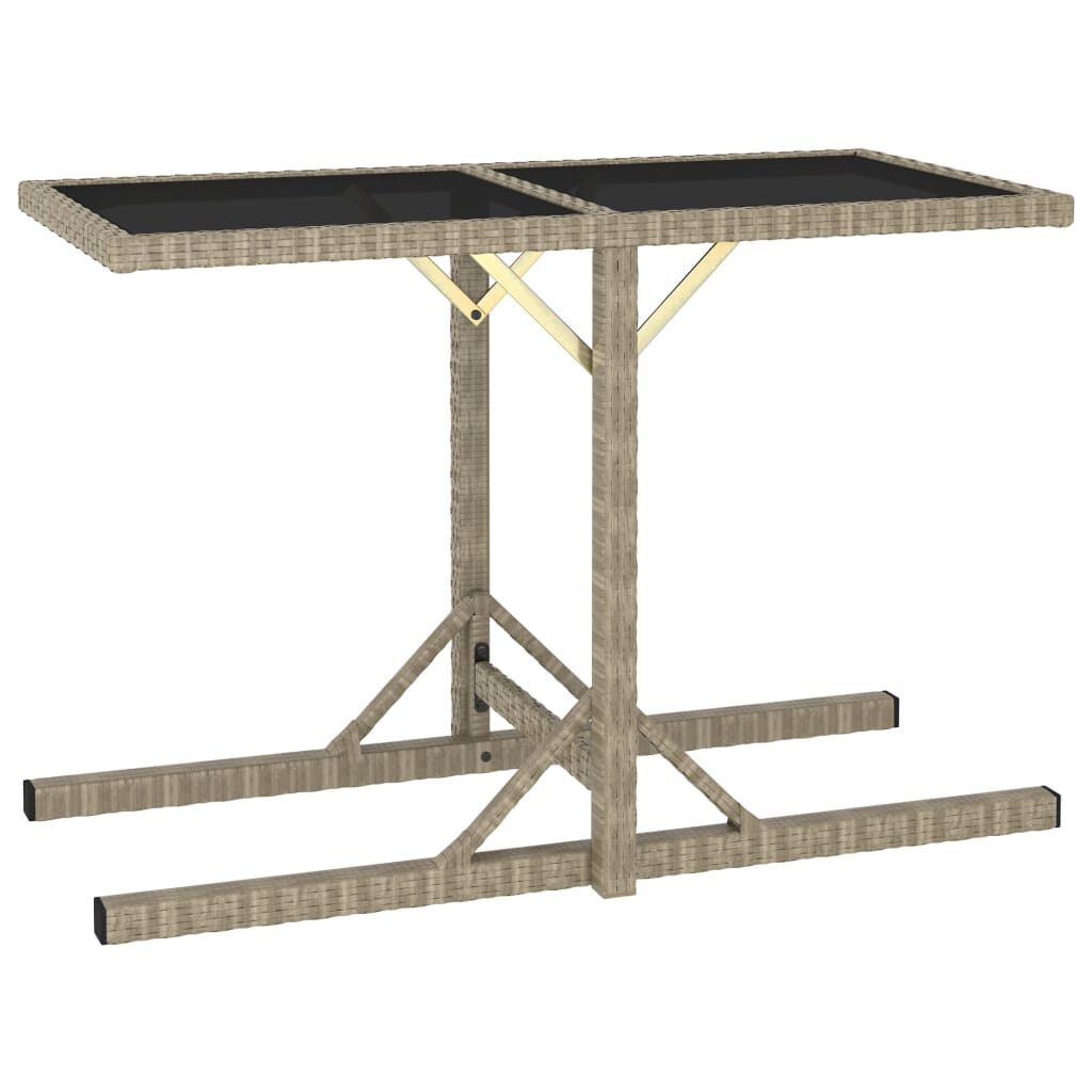 vidaXL 3 Piece Garden Dining Set Black