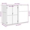 vidaXL Garden Tool Shed Grey 225x89x161 cm Galvanised Steel
