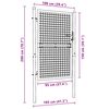 vidaXL Fence Gate Steel 100x150 cm Green