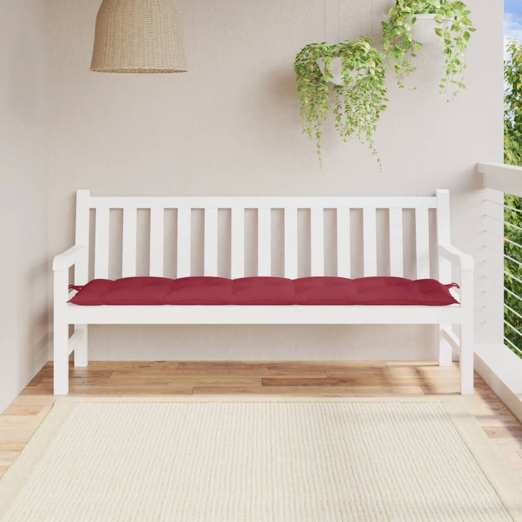 vidaXL Garden Bench Cushion Wine Red 180x50x7 cm Oxford Fabric