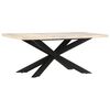 vidaXL Dining Table 180x90x76 cm Solid Bleached Mango Wood