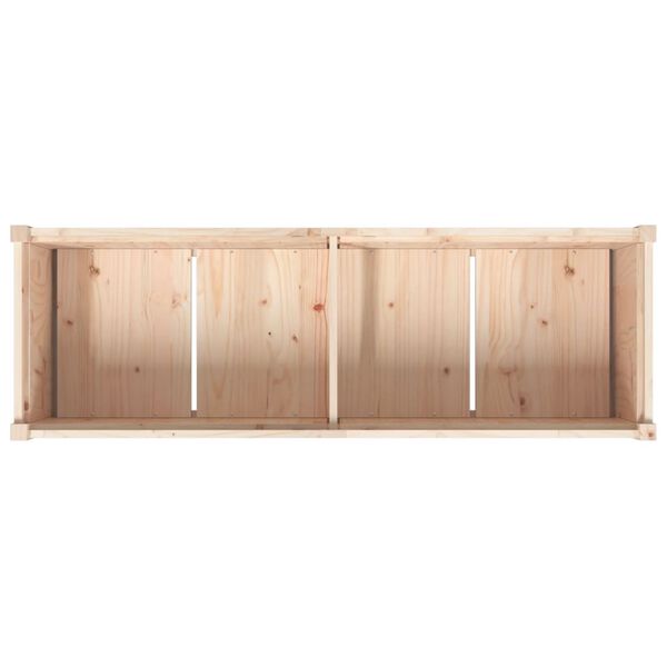 vidaXL Garden Planter 150x50x70 cm Solid Wood Pine