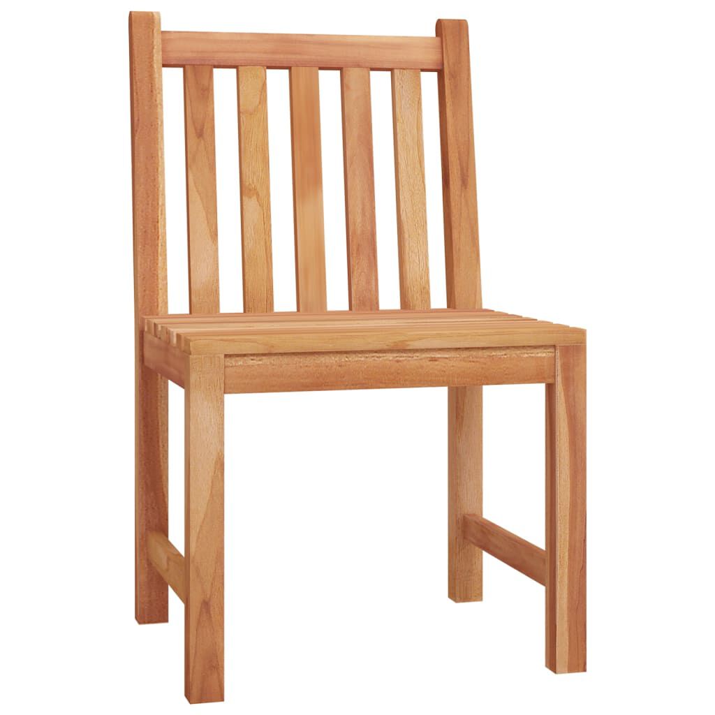 vidaXL 4 Piece Garden Dining Set Solid Wood Teak