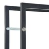 vidaXL Firewood Rack Black 44x20x100 cm Steel