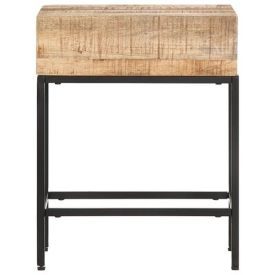 vidaXL Side Table 40x30x50 cm Solid Rough Mango Wood