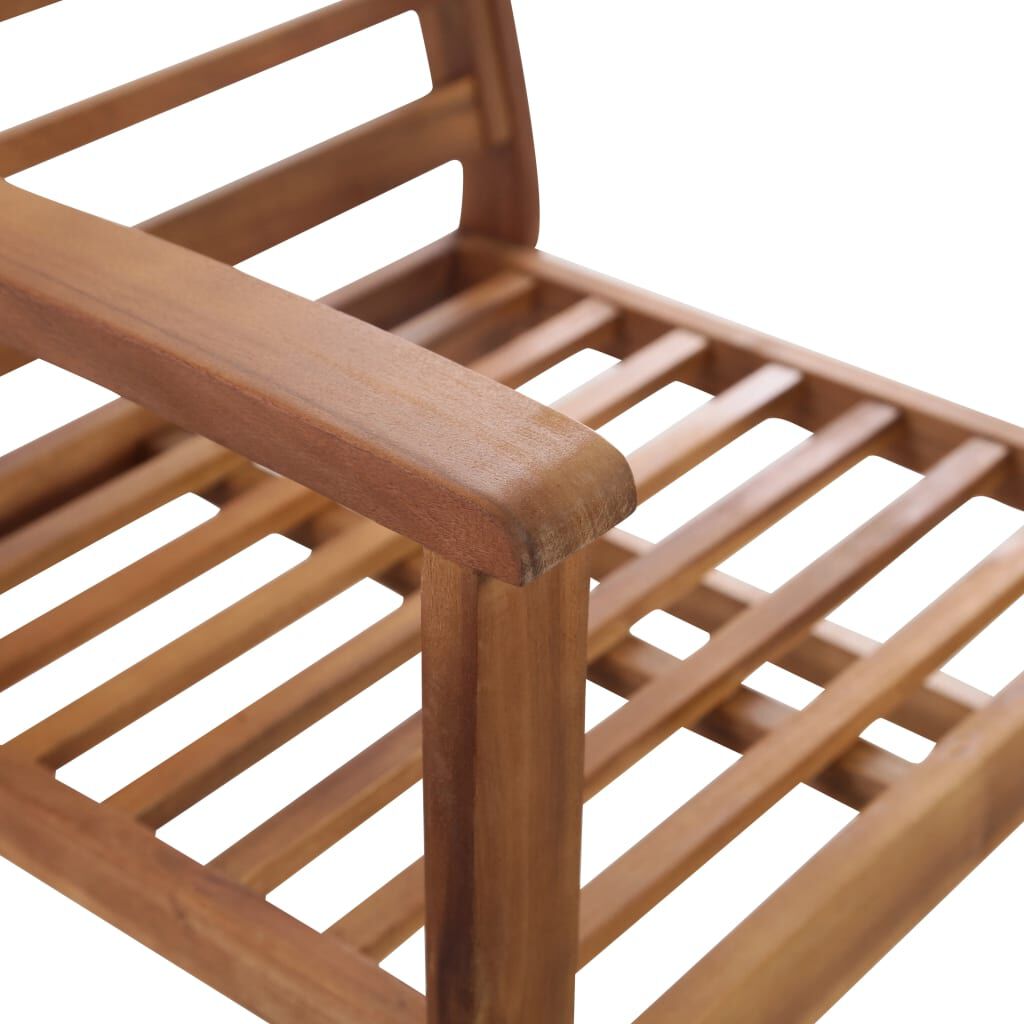 vidaXL 4 Piece Garden Lounge Set Solid Acacia Wood