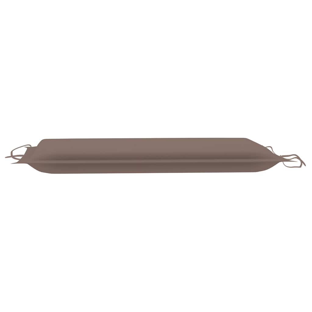 vidaXL Rocking Sun Lounger with Cushion Solid Teak Wood