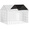 vidaXL Rabbit Cage Silver 100 x 78 x 78 cm Galvanised Steel