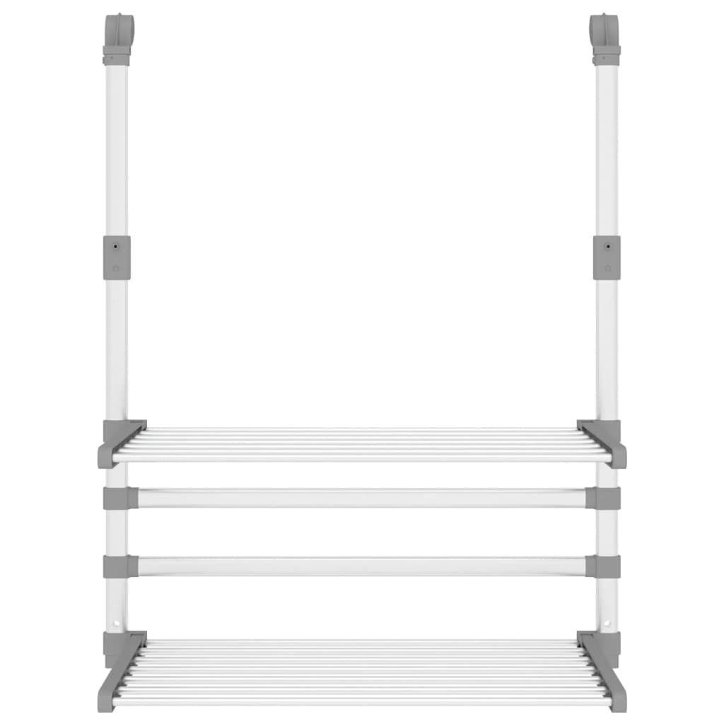 vidaXL Drying Rack for Balcony 54x25x42 cm Aluminium