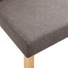 vidaXL Dining Chairs 4 pcs Taupe Fabric
