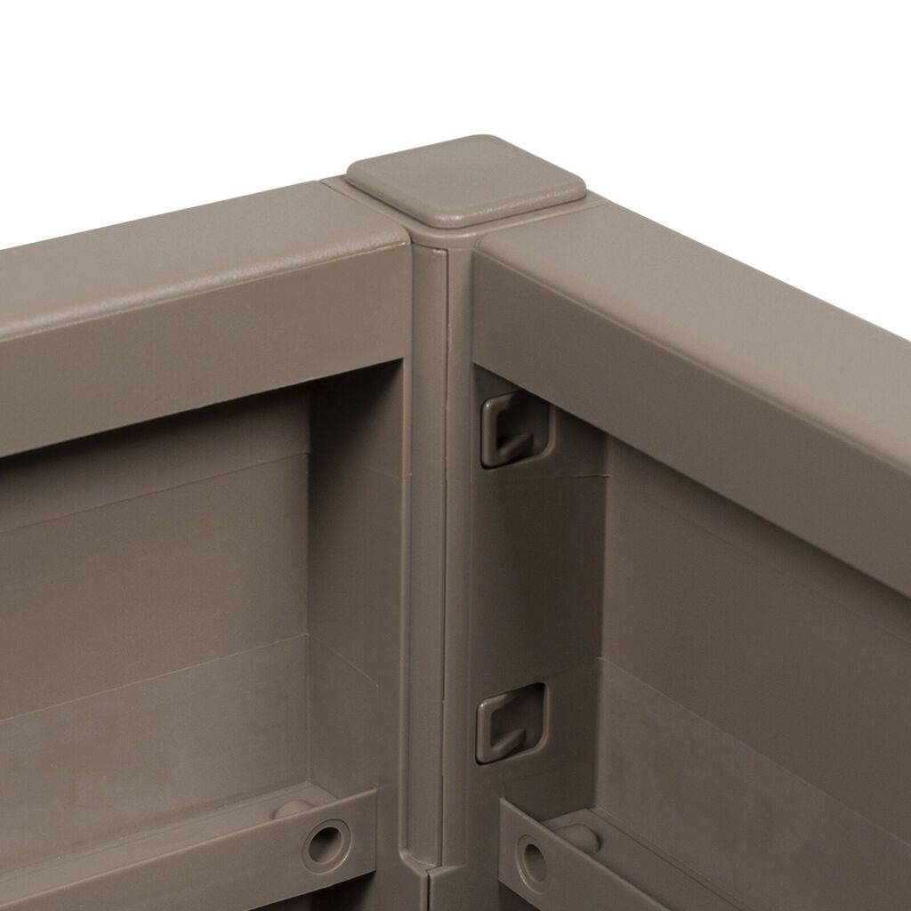 vidaXL Garden Planter Dove grey PP (polypropylene) 36 x 36 x 35 cm