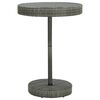 vidaXL Garden Table Grey 75,5x106 cm Poly Rattan