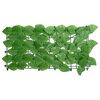 vidaXL Balcony Screen with Green Leaves 600x100 cm