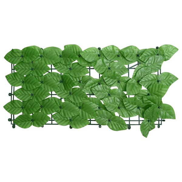 vidaXL Balcony Screen with Green Leaves 600x100 cm