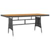 vidaXL 9 Piece Outdoor Dining Set Poly Rattan Grey