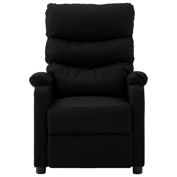 vidaXL Electric Massage Chair Black Faux Leather