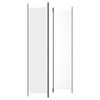 vidaXL 3-Panel Room Divider White 150x220 cm Fabric