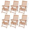 vidaXL 9 Piece Garden Dining Set Solid Teak Wood
