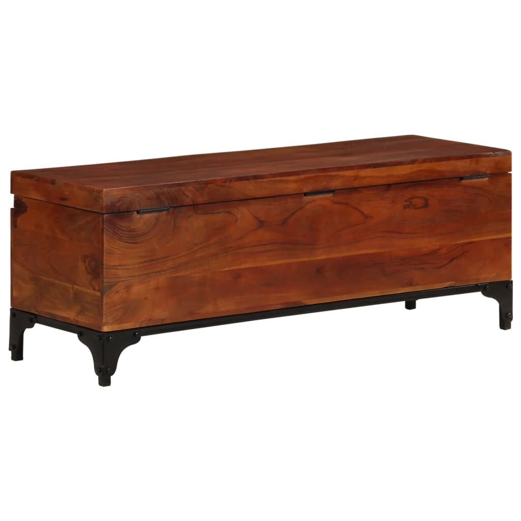 vidaXL Storage Trunk 110x35x41 cm Solid Acacia Wood