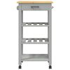 vidaXL Kitchen Trolley MONZA 48x40x90 cm Solid Wood Pine