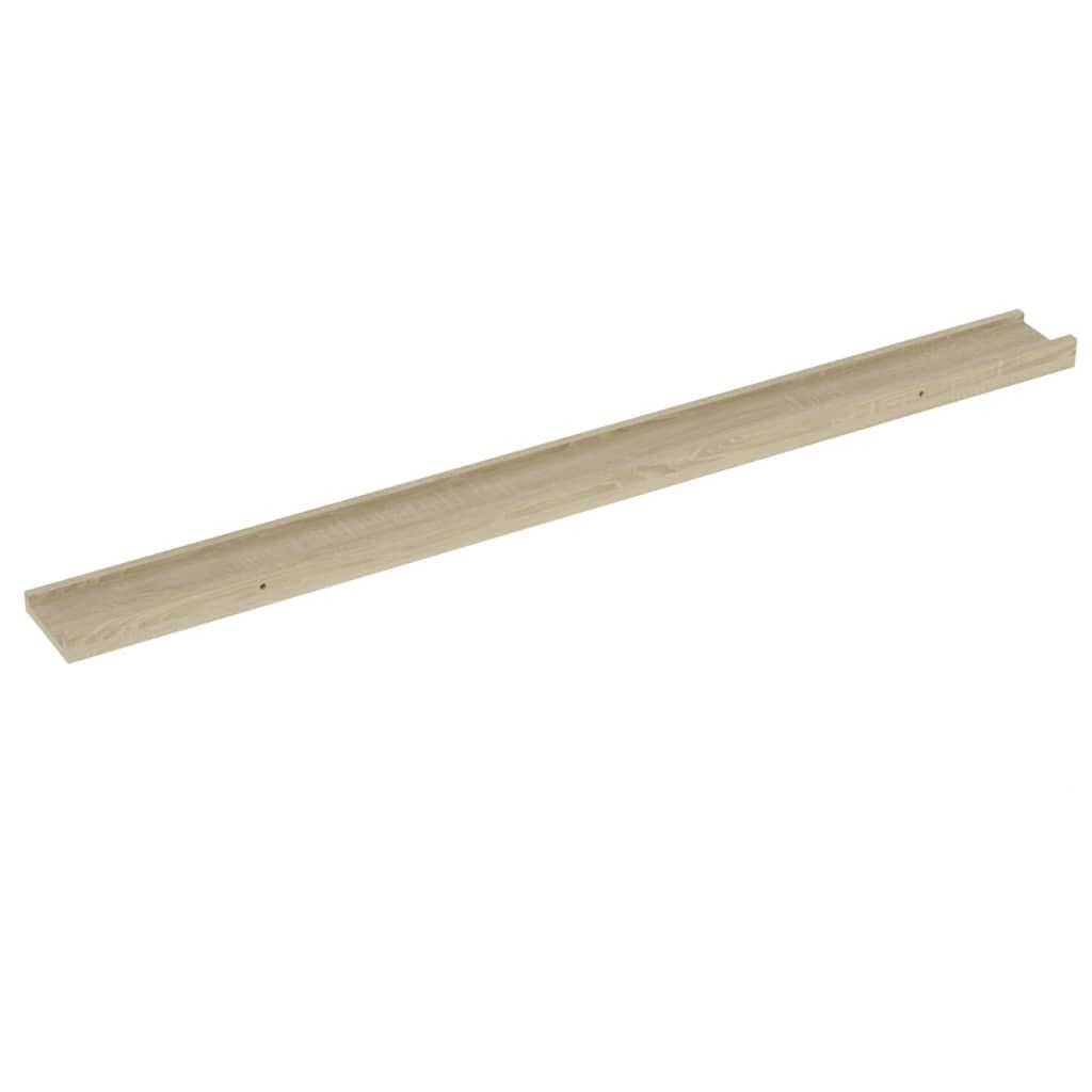 vidaXL Wall Shelves 2 pcs Sonoma Oak 100x9x3 cm