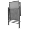 vidaXL Stackable Garden Chairs 2 pcs Steel Grey