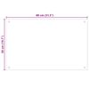 vidaXL Kitchen Backsplash Transparent 80 x 50 cm Tempered Glass