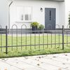 vidaXL Garden Fence Grey 1.7 x 0.6 m Powder-coated steel