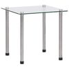 vidaXL Nesting Tables 3 pcs Transparent Tempered Glass