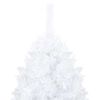 vidaXL Artificial Pre-lit Christmas Tree with Ball Set White 150 cm PVC