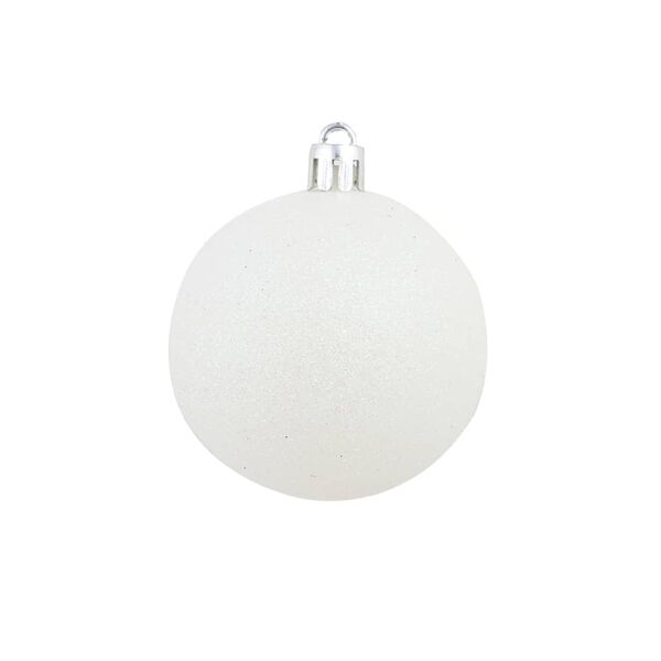 vidaXL 100 Piece Christmas Ball Set 3/4/6 cm White/Grey