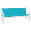 vidaXL Garden Bench Cushions 2 pcs Turquoise Oxford Fabric