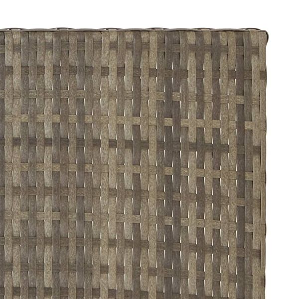 vidaXL Folding Table Grey 45x35x32 cm Poly Rattan
