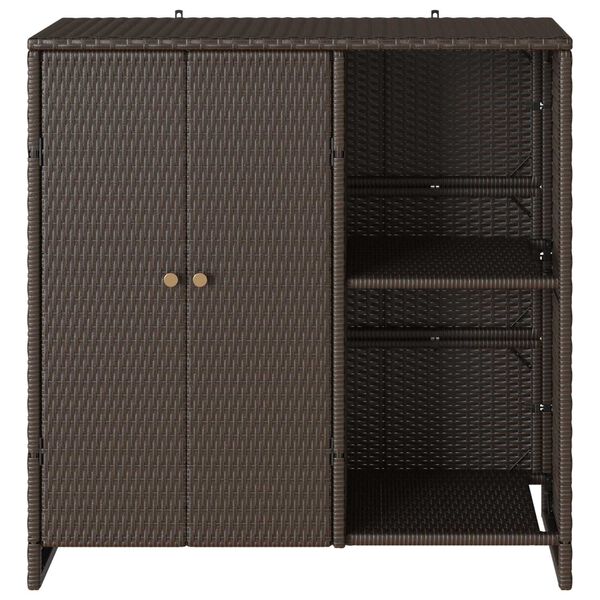 vidaXL Storage Cabinet Brown 100x36x102 cm Rattan
