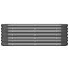 vidaXL Garden Raised Bed Galvanised Steel 114x40x36 cm Anthracite