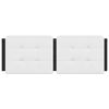 vidaXL Headboard Cushion "Zadar" Black and White 137 cm Double Faux Leather