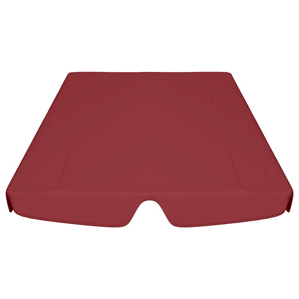 vidaXL Replacement Canopy for Garden Swing Wine Red 188/168x145/110 cm