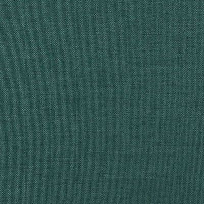 vidaXL Chesterfield Sofa 2-Seater Dark Green Fabric